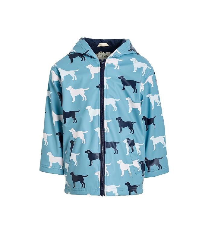 Hatley Kids Dog Silhouette Colour Change Rain Coat (Toddler/Little Kid/Big Kid)