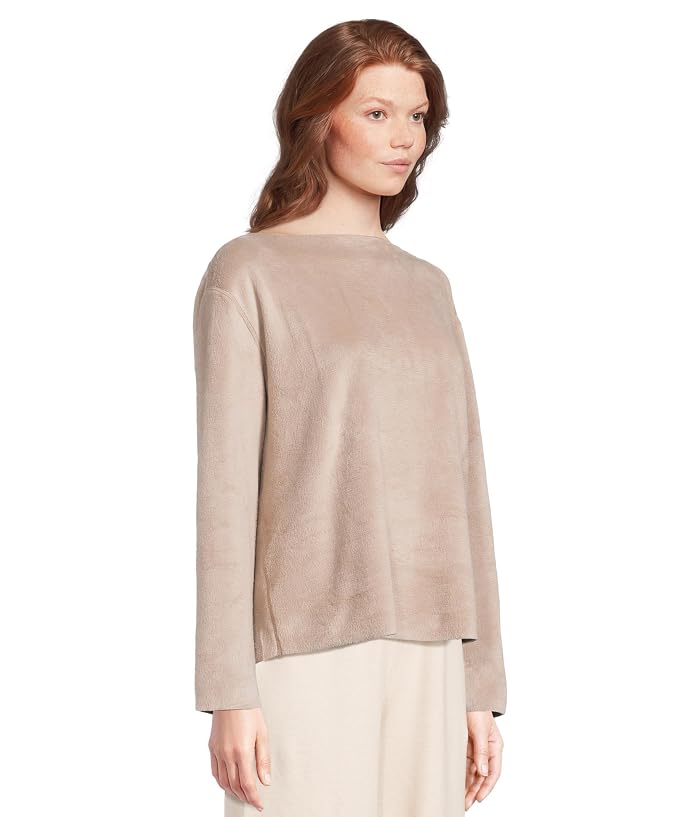 Eberjey Reversible Plush Raw Edge Pullover - Image 2