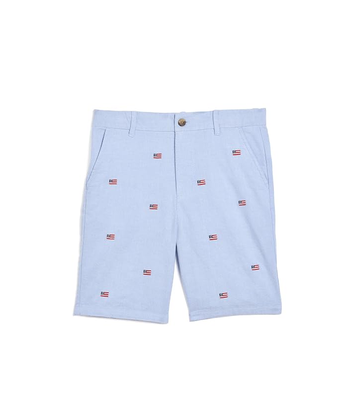 Janie and Jack Embroidered Flag Shorts (Infant/Toddler/Little Kid/Big Kid)
