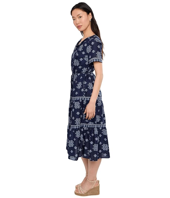 Tommy Bahama Coastal Tiles Short Sleeve Midi Dress - Image 3