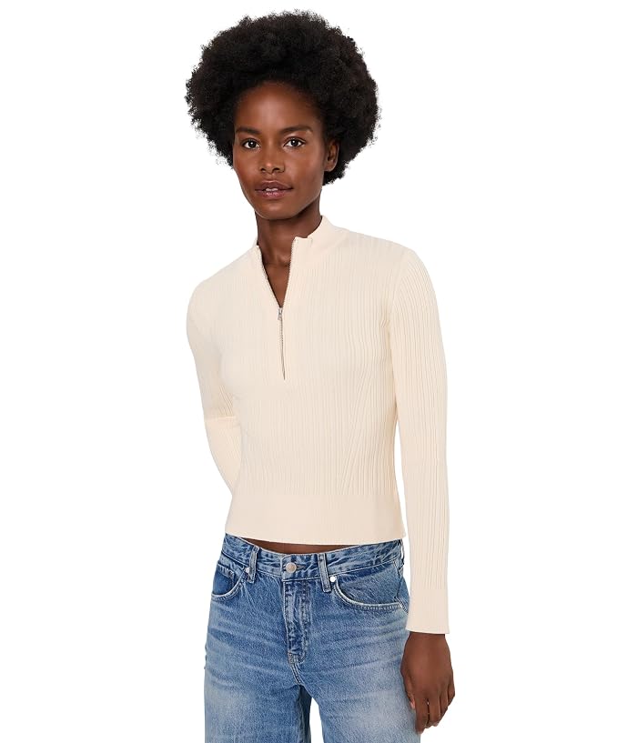 NIC+ZOE 1/2 Zip Ribbed Sweater