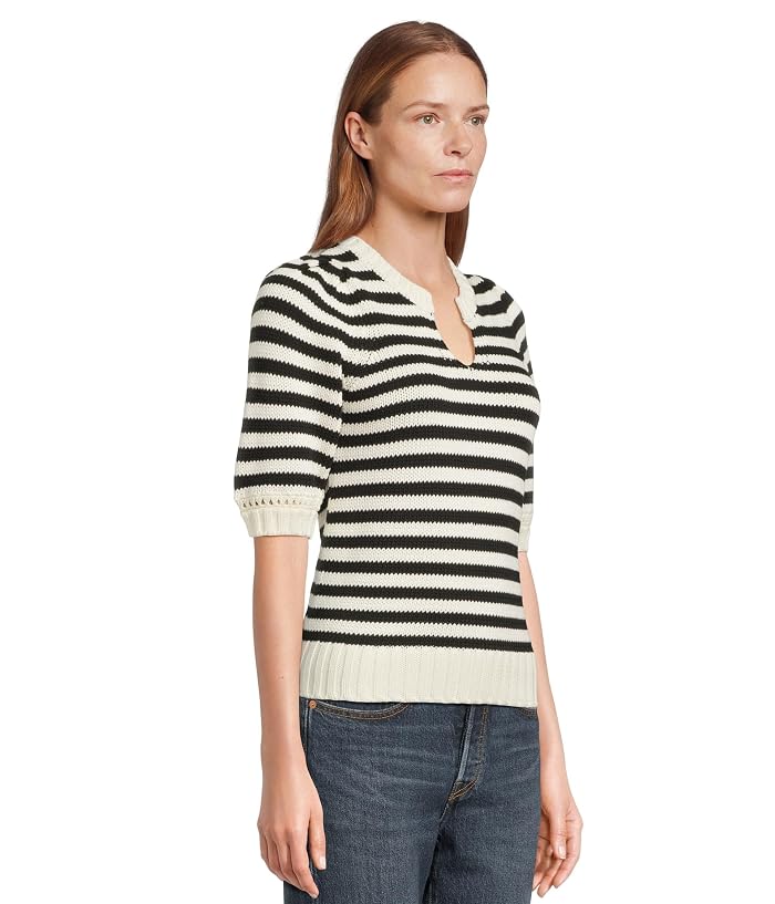 Michael Stars Rosanna Striped Puff Sleeve Sweater - Image 2