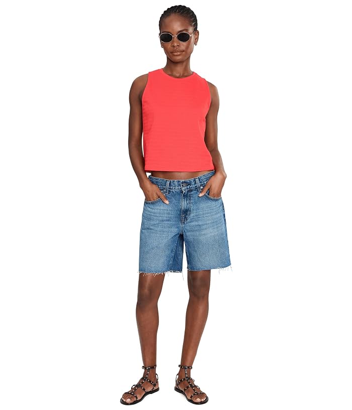 AG Jeans Ex-Boyfriend Mid-Rise Slouchy Shorts in Nouveau - Image 2