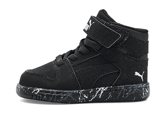 PUMA Kids Rebound Layup Mid Hook And Loop Shoes (Toddler) - Image 4