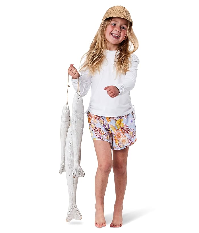 Snapper Rock Kids Rouched Long Sleeve Rashguard Top (Toddler/Little Kids/Big Kids)