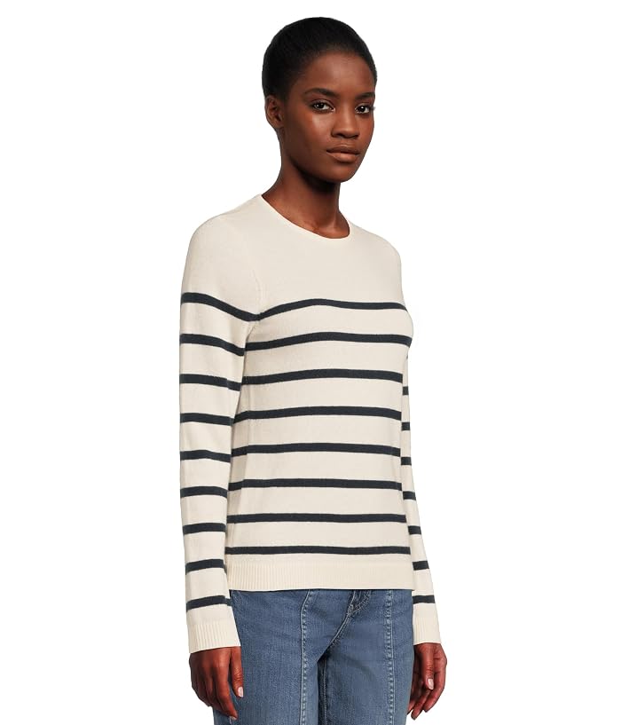 L.L.Bean Classic Cashmere Sweater Crewneck Stripe - Image 2