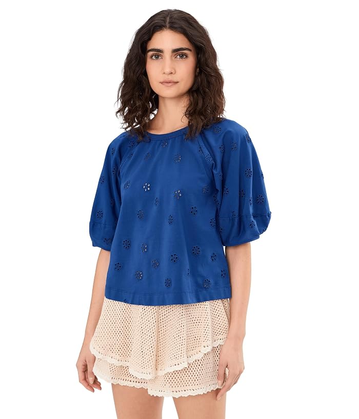 Free People Jessie Eyelet Tee