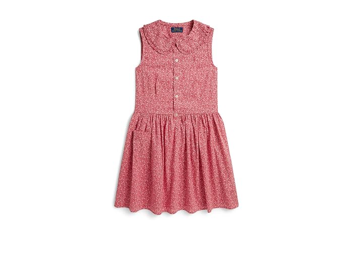 Polo Ralph Lauren Kids Floral Cotton Shirtdress (Big Kid)