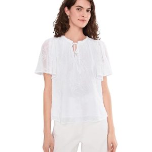 Vince Camuto Tie Neck Princess Sleeve Blouse