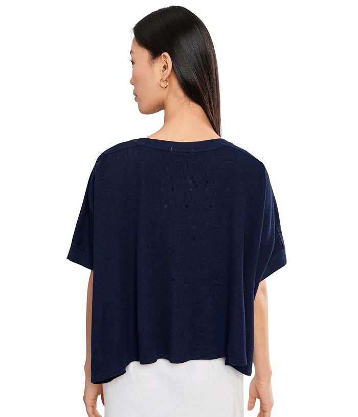 Mod-o-doc Dolman 1/2 Sleeve Open Crew Neck Boxy Top - Image 4