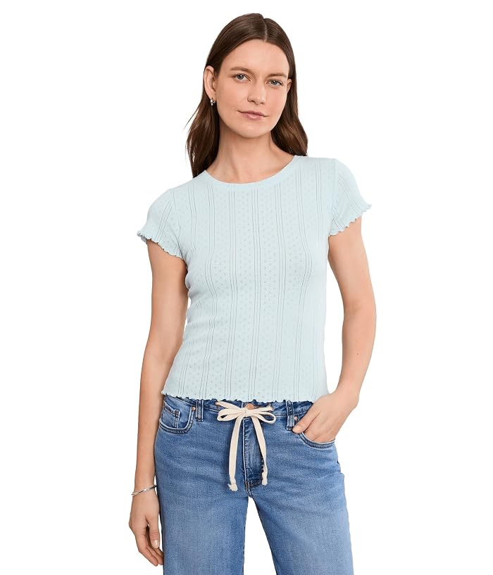 NIC+ZOE Pointelle Rib Georgia Tee