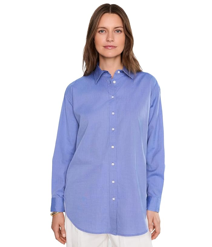 Lauren Ralph Lauren Oversize End-On-End Cotton Shirt