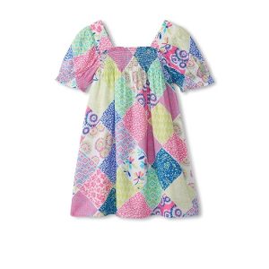 Hatley Kids Mix-up Patch Work Smocked Dress (Toddler/Little Kid/Big Kid)