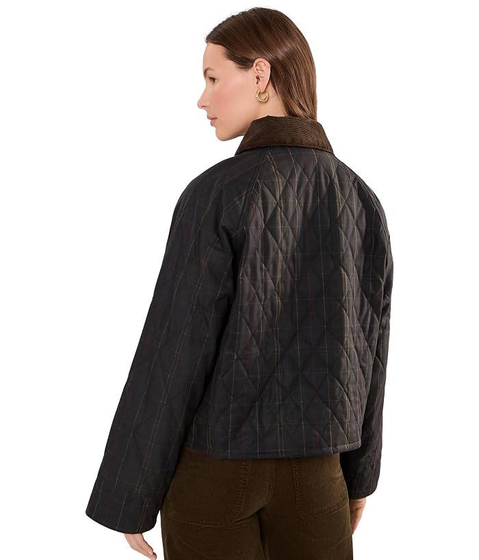 Barbour Tartan Reimagined Icons Tartan Quilted Spey Wax Jacket - Image 4