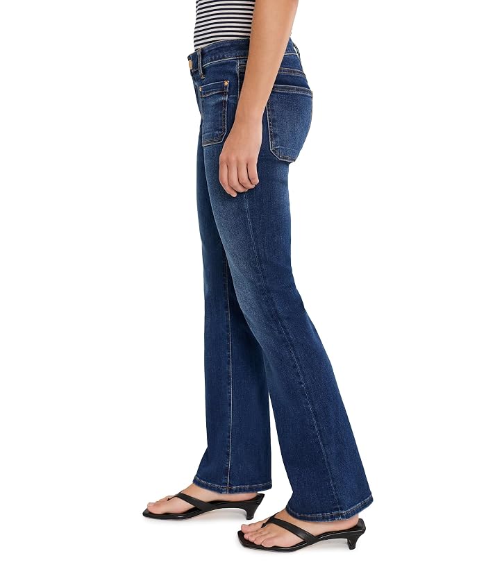 KUT from the Kloth Petite Natalie Mid-Rise Flare with Patch Pocket Clean Hem in Champ - Image 3