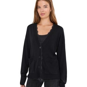 Splendid Georgie Lace Trim Cardi