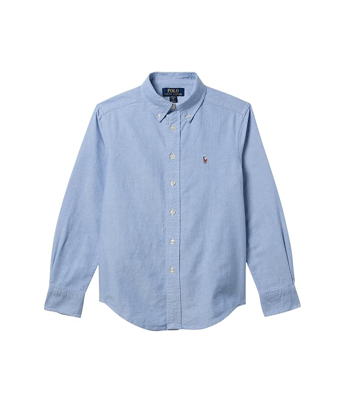 Polo Ralph Lauren Kids Cotton Oxford Sport Shirt (Big Kids) - Image 4