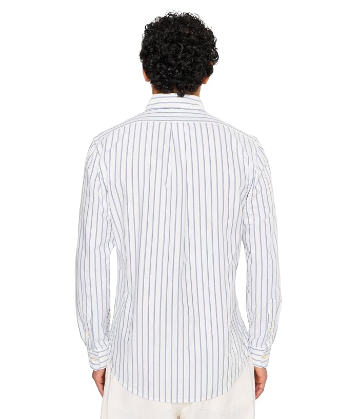 Polo Ralph Lauren Custom Fit Striped Oxford Shirt - Image 4