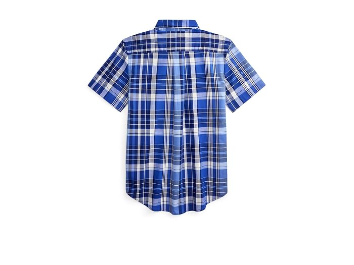 Polo Ralph Lauren Kids Gingham Cotton Poplin Short Sleeve Shirt (Big Kid) - Image 2