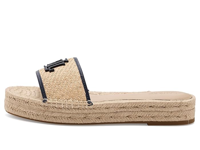 Lauren Ralph Lauren Polly Leather-Trim Raffia Espadrille - Image 3