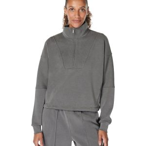 Sweaty Betty Sand Wash Funnel Neck Half Zip