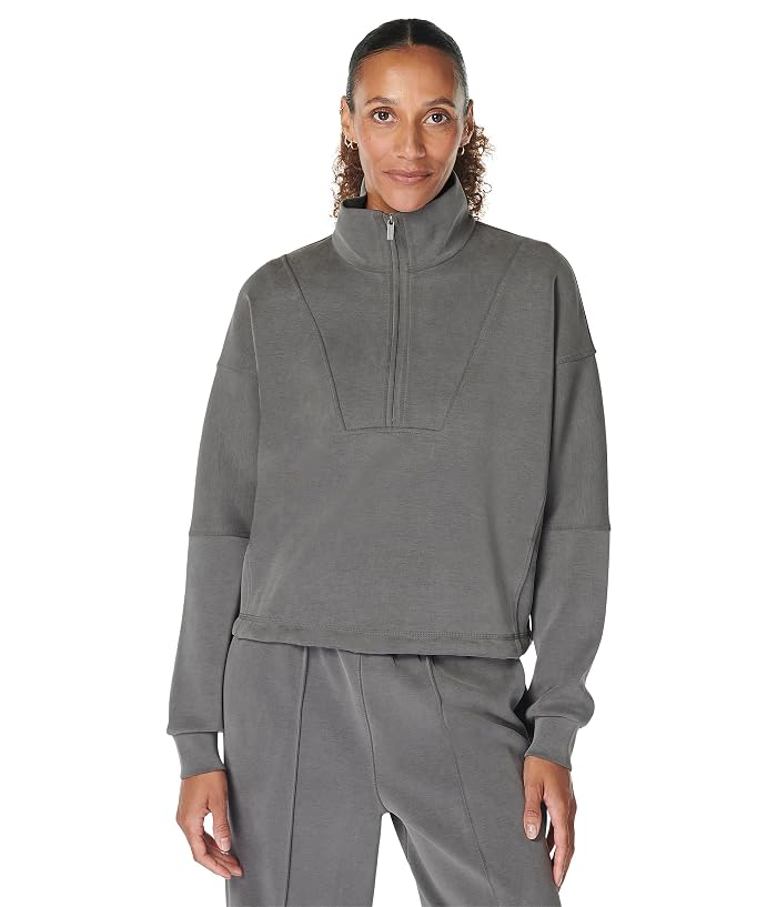 Sweaty Betty Sand Wash Funnel Neck Half Zip