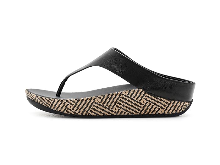 FitFlop Lulu Lux Graphic-weave Leather Toe-post Sandals - Image 4