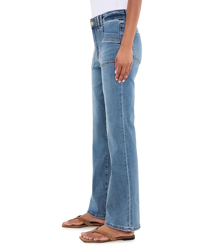 KUT from the Kloth Stella High-Rise Flare Clean Hem - Image 3