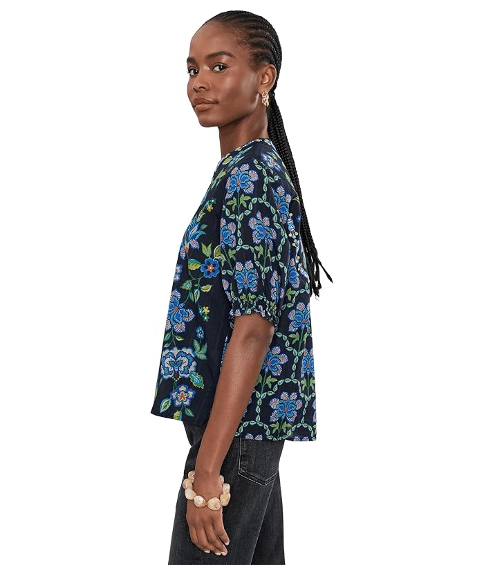 Johnny Was Smocked Sleeve Paris Blouse - Delmira - Image 3
