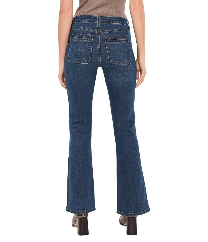 KUT from the Kloth Ana High-Rise Flare in Ravishing/Dark Base Wash - Image 4