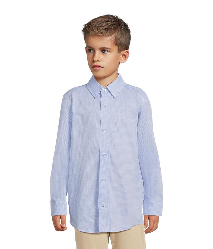 Johnston & Murphy Kids Boys Xc Flex Stretch Long-sleeve Shirt (Big Kid)