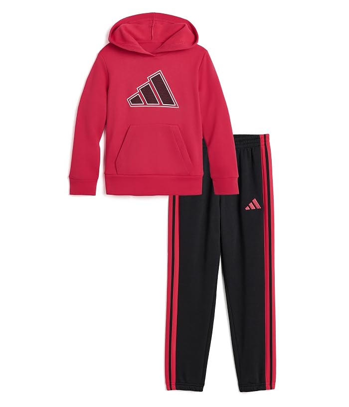 adidas Kids Graphic Fleece Pullover & Joggers Set (Toddler/Little Kid)