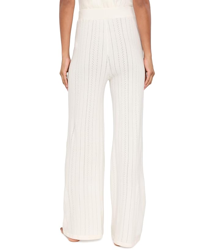 Eberjey Pointelle Sweater Straight Leg Pants - Image 4