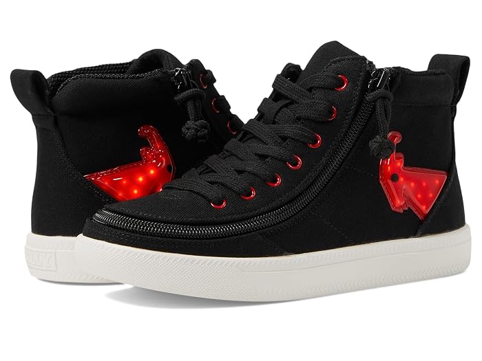BILLY Footwear Kids Kid's Black/Red Light Ups BILLY Classic D|R High (Little Kid/Big Kid)