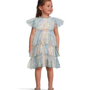Lola and The Boys Pastel Stars Dress (Little Kid)