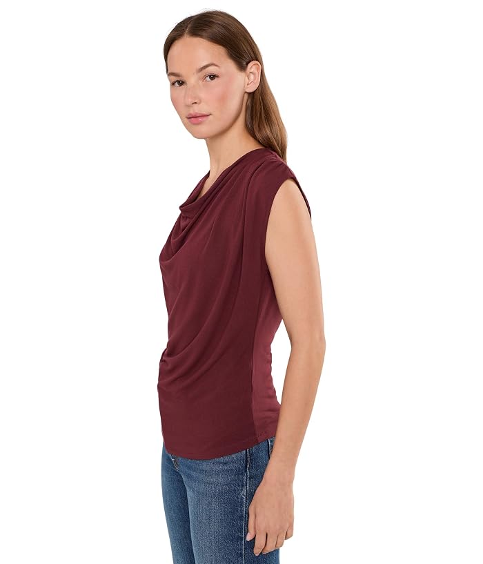 Vince Sleeveless Draped Cowl Neck Top - Image 3