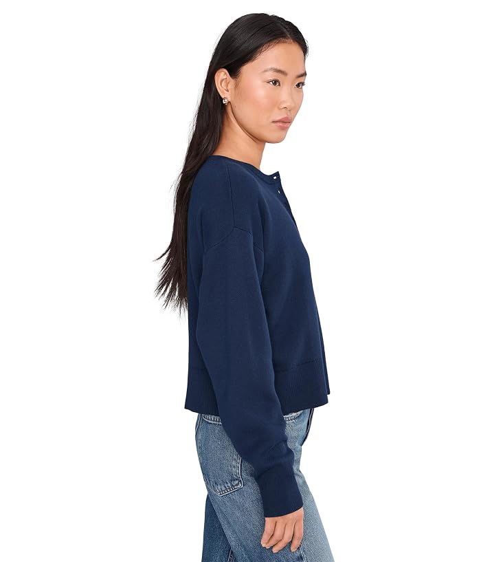 525 america Genevieve Solid Drop Shoulder Henley - Image 3