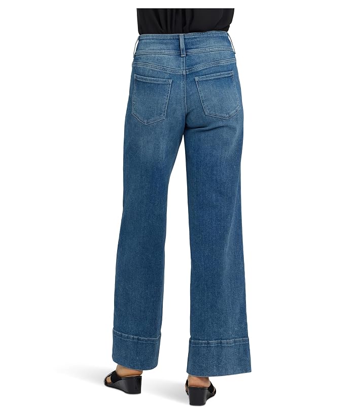 NYDJ 4" Hem Wide Leg Jeans in Breezy Palms - Image 3