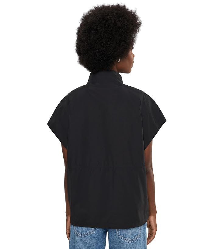 Eileen Fisher Light Cotton Nylon High Collar Vest - Image 4