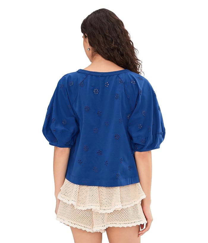 Free People Jessie Eyelet Tee - Image 4