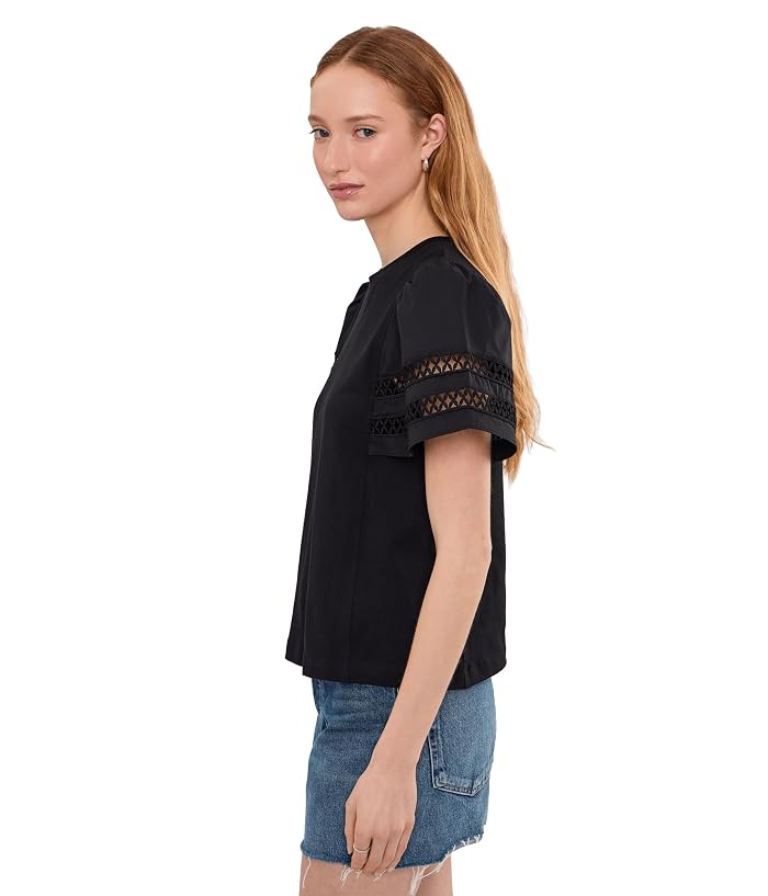 CeCe Short Sleeve Combo Cotton Trim Sleeve - Image 3