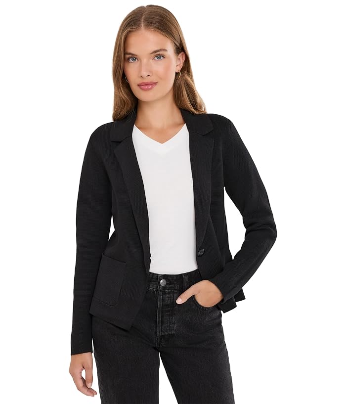 NIC+ZOE Petite Elegant Knit Tailored Blazer