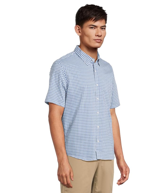 L.L.Bean Comfort Stretch Performance Shirt Short Sleeve Slightly Fitted Plaid - Image 2
