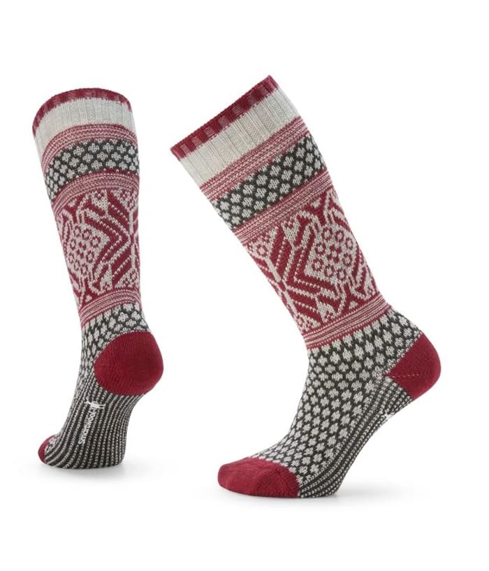 Smartwool Everyday Popcorn Snowflake Pattern Crew Socks