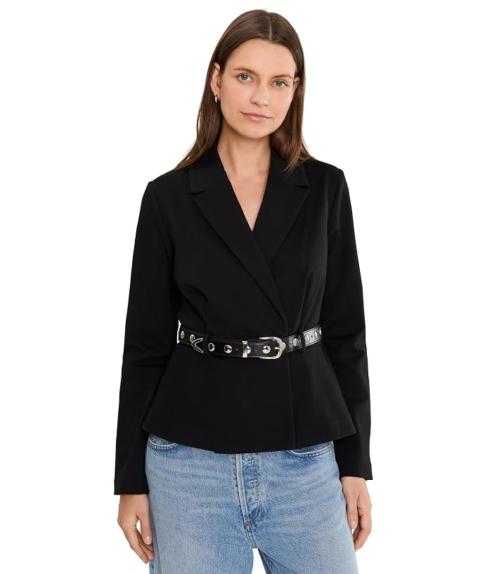 Liverpool Los Angeles Belted Peplum Blazer