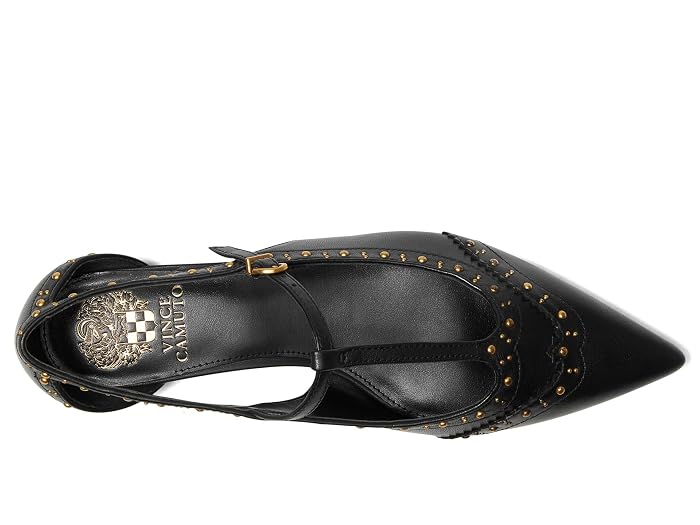 Vince Camuto Valkie Studded Kitten Heel T-strap Flat Mule - Image 2