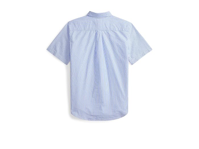 Polo Ralph Lauren Kids Striped Cotton Seersucker Shirt (Big Kid) - Image 2