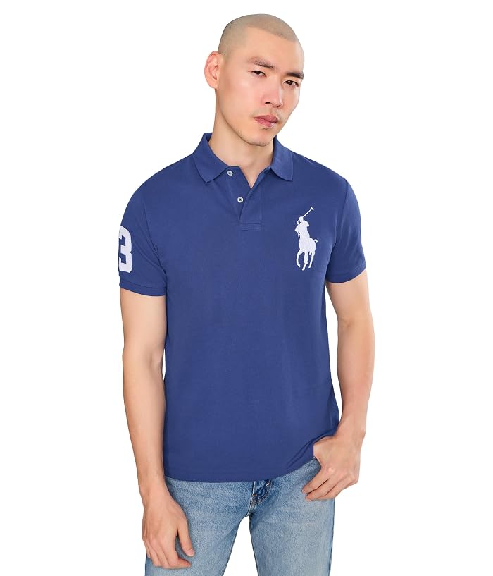 Polo Ralph Lauren Custom Slim Fit Big Pony Mesh Polo Shirt
