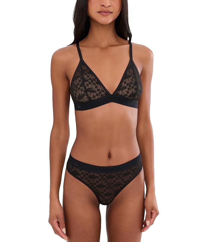 Lacoste Logo Lace Triangle Bralette - Image 2