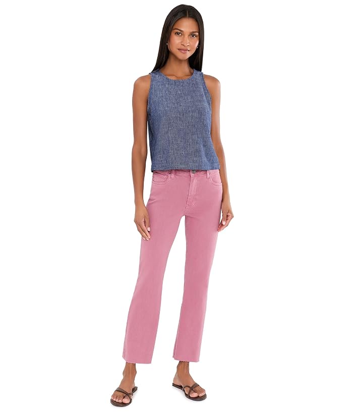 KUT from the Kloth Kelsey High-Rise Ankle Flare with Raw Hem - Image 2